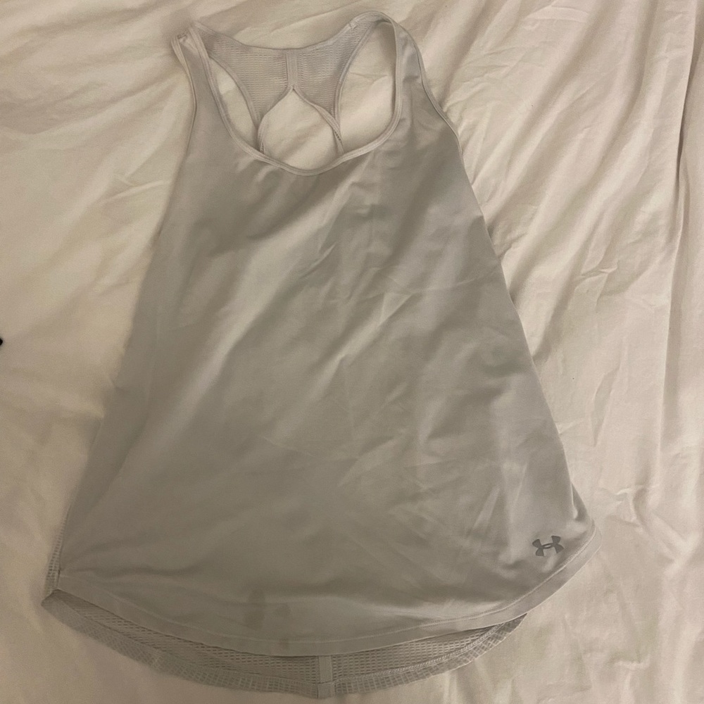 Under armour white sports top